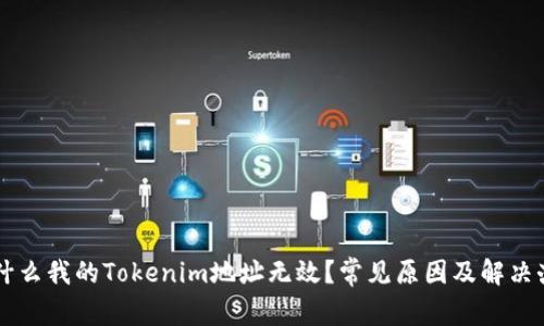 为什么我的Tokenim地址无效？常见原因及解决办法