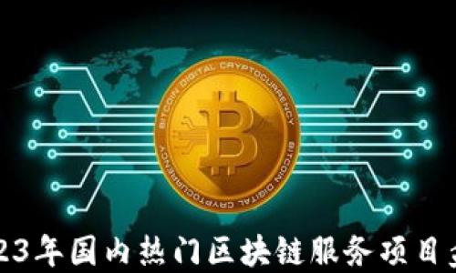 
2023年国内热门区块链服务项目盘点