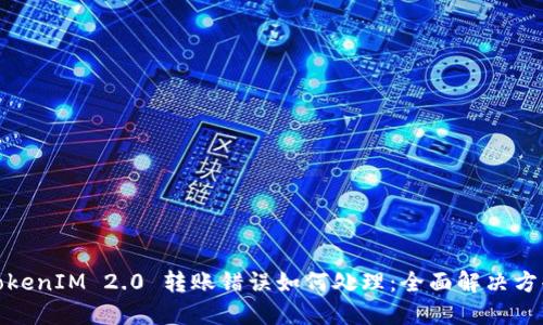 TokenIM 2.0 转账错误如何处理：全面解决方案
