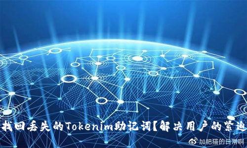 如何找回丢失的Tokenim助记词？解决用户的紧迫需求