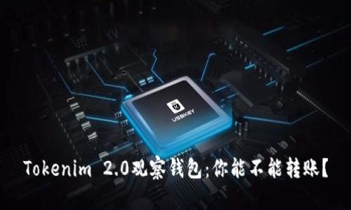 Tokenim 2.0观察钱包：你能不能转账？