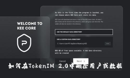如何在TokenIM 2.0中删除用户或数据